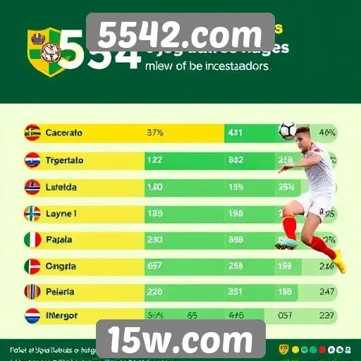 Estatísticas de jogadores ativos no 5542.com